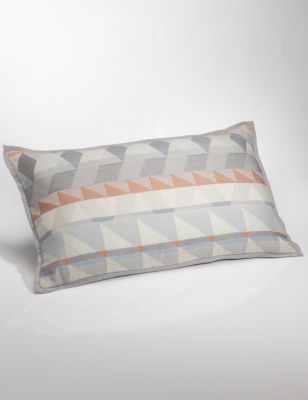 Conran Geometrical Jacquard Cushion | M&S