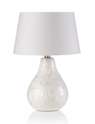 Mother Of Pearl Tear Drop Table Lamp M S, Mother Of Pearl Table Lamp Uk
