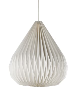Folding Droplet Paper Ceiling Lamp Shade | M&S