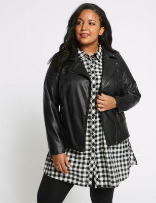 Curve cheap leather jacket