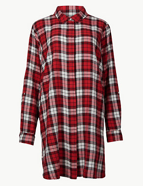 CURVE Checked Long Sleeve Shirt Image 2 of 4