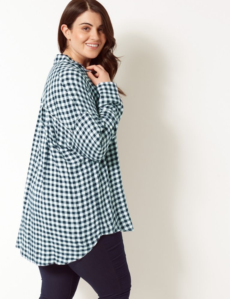 CURVE Checked Long Sleeve Shirt 4 of 4