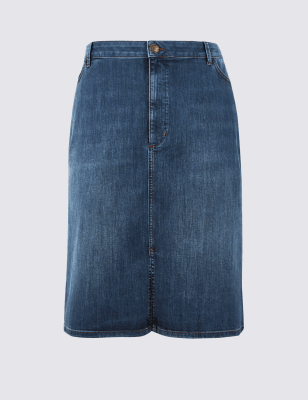 curve denim skirt