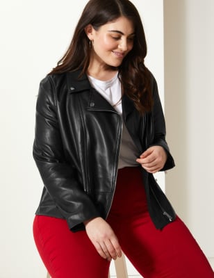 marks and spencer curve leather jacket