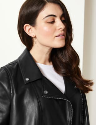 marks and spencer curve leather jacket