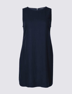 marks and spencer linen tunic dress