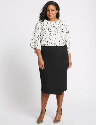 Everywhere Ponte Midi Skirt