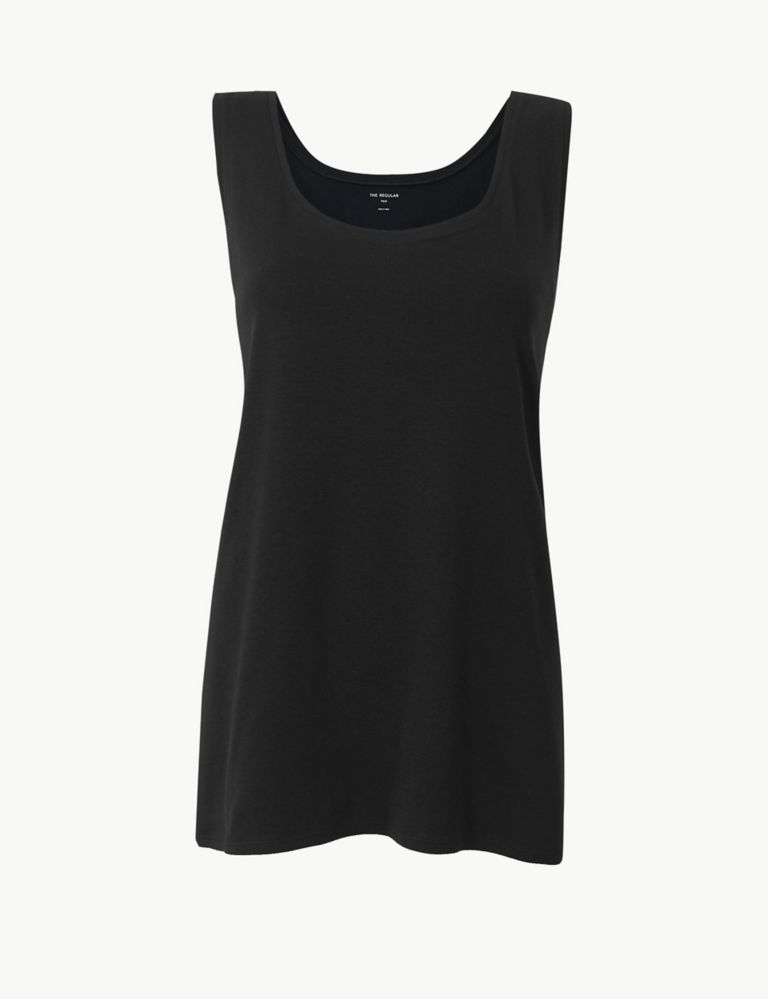 CURVE Pure Cotton Fitted Vest Top 1 of 1