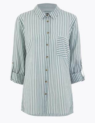 Pure Cotton Striped Shirt, M&S Collection