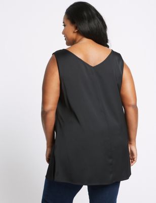 CURVE V-Neck Longline Camisole Top | M&S Collection