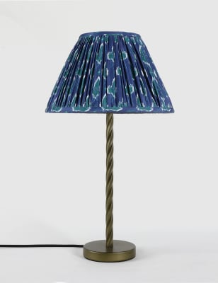 Cabana Ikat Pleated Tapered Lamp Shade | M&S Collection | M&S