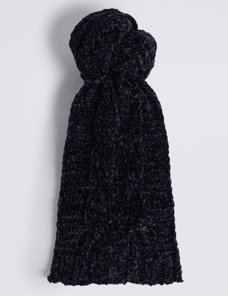 Black chenille scarf sale