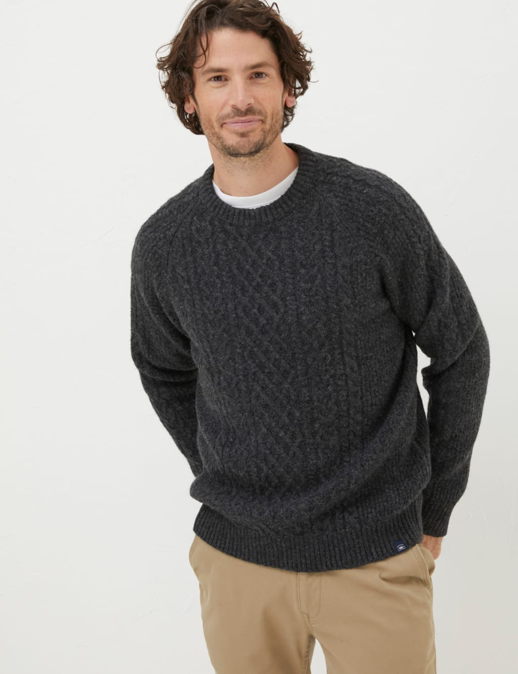 Cable crew 2025 neck jumper