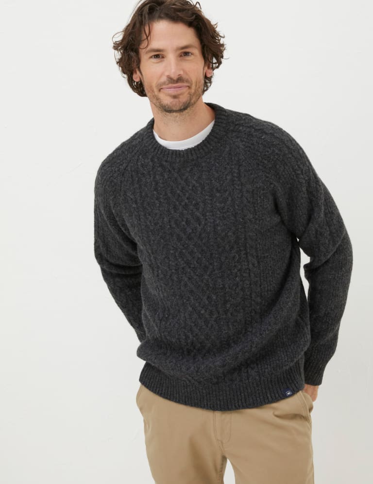 Cable Crew Neck Jumper | FatFace | M&S