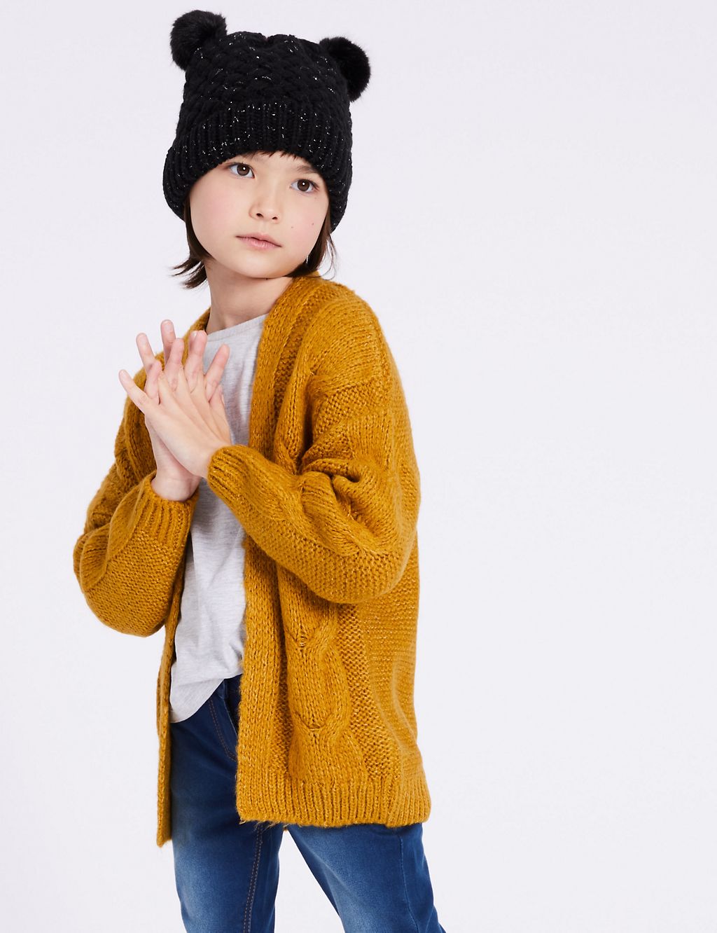 Cable Knit Cardigan (3-16 Years) 3 of 3
