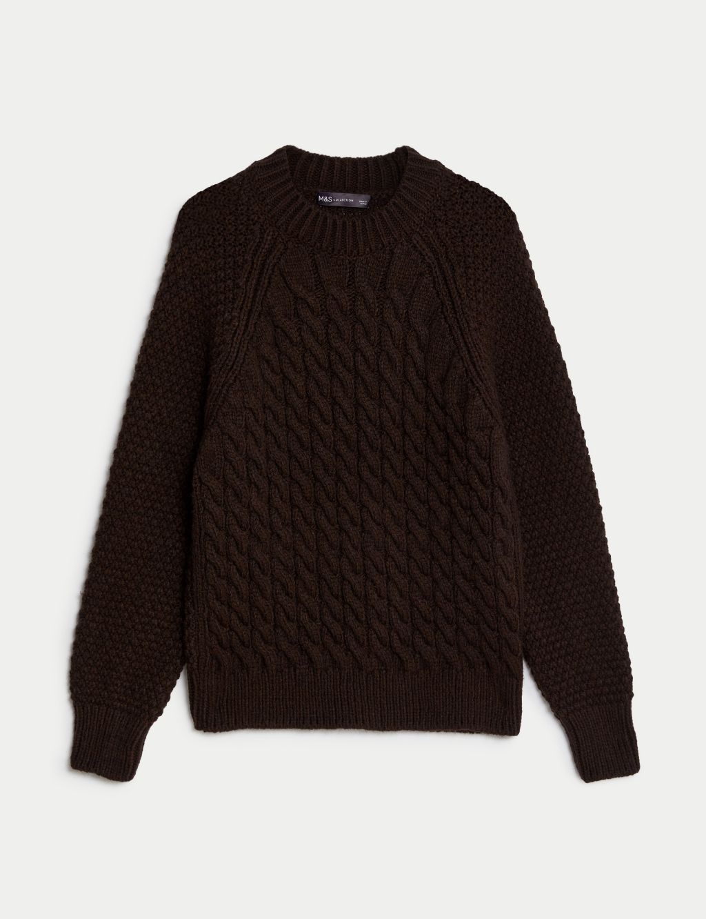Cable Knit Crew Neck Jumper | M&S Collection | M&S