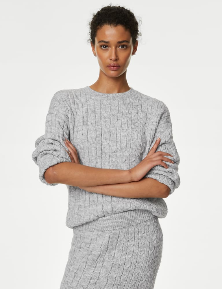 M&s cable best sale knit jumper