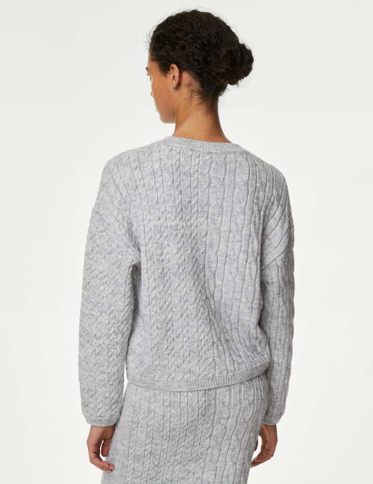 Cable Knit Crew Neck Jumper