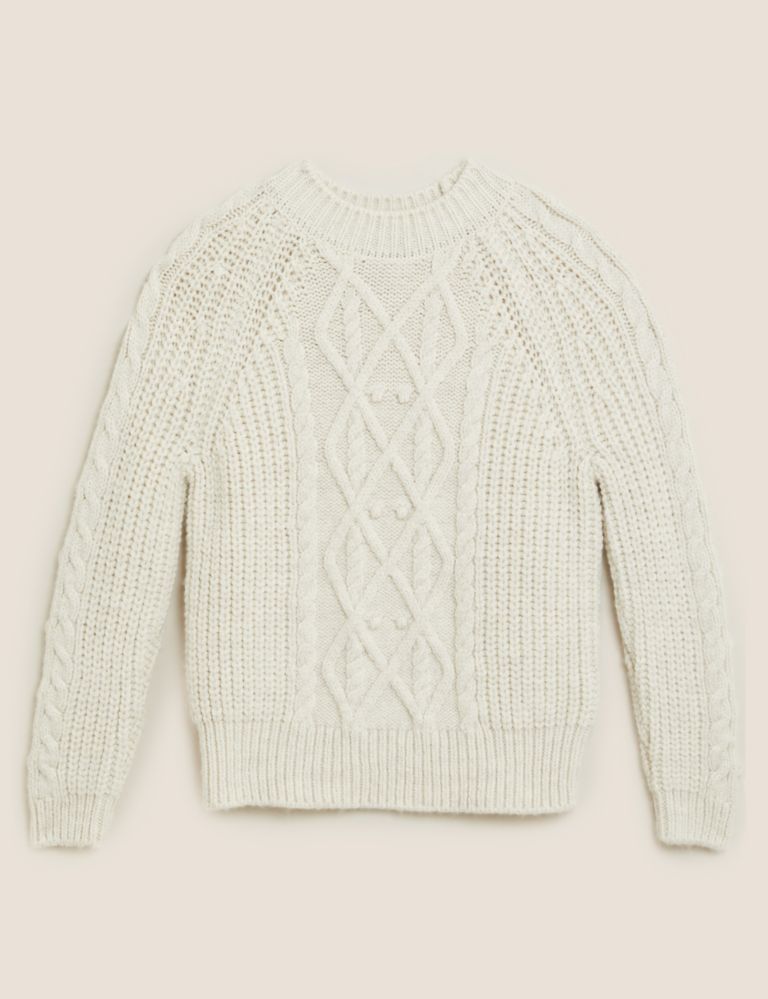 Cable Knit Crew Neck Jumper 2 of 4