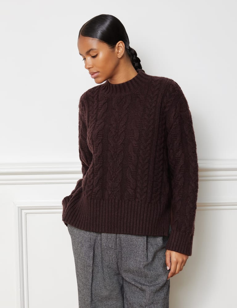 Cable Knit Crew Neck Jumper