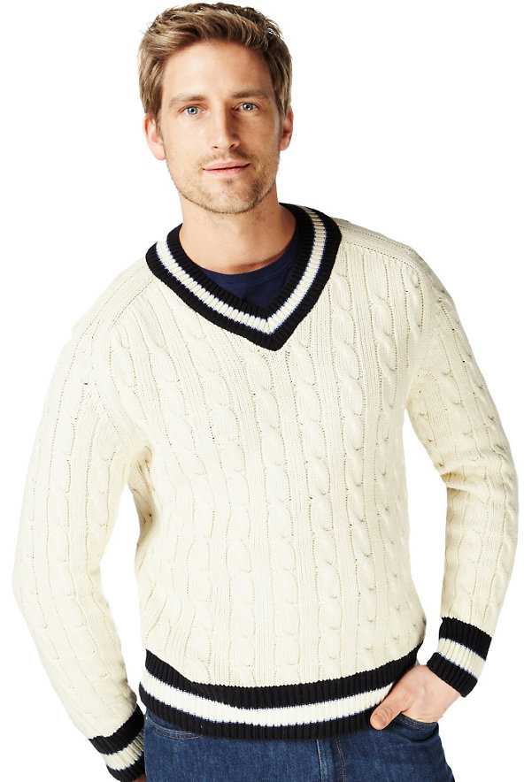Cable Knit Cricket Jumper Image 1 of 1