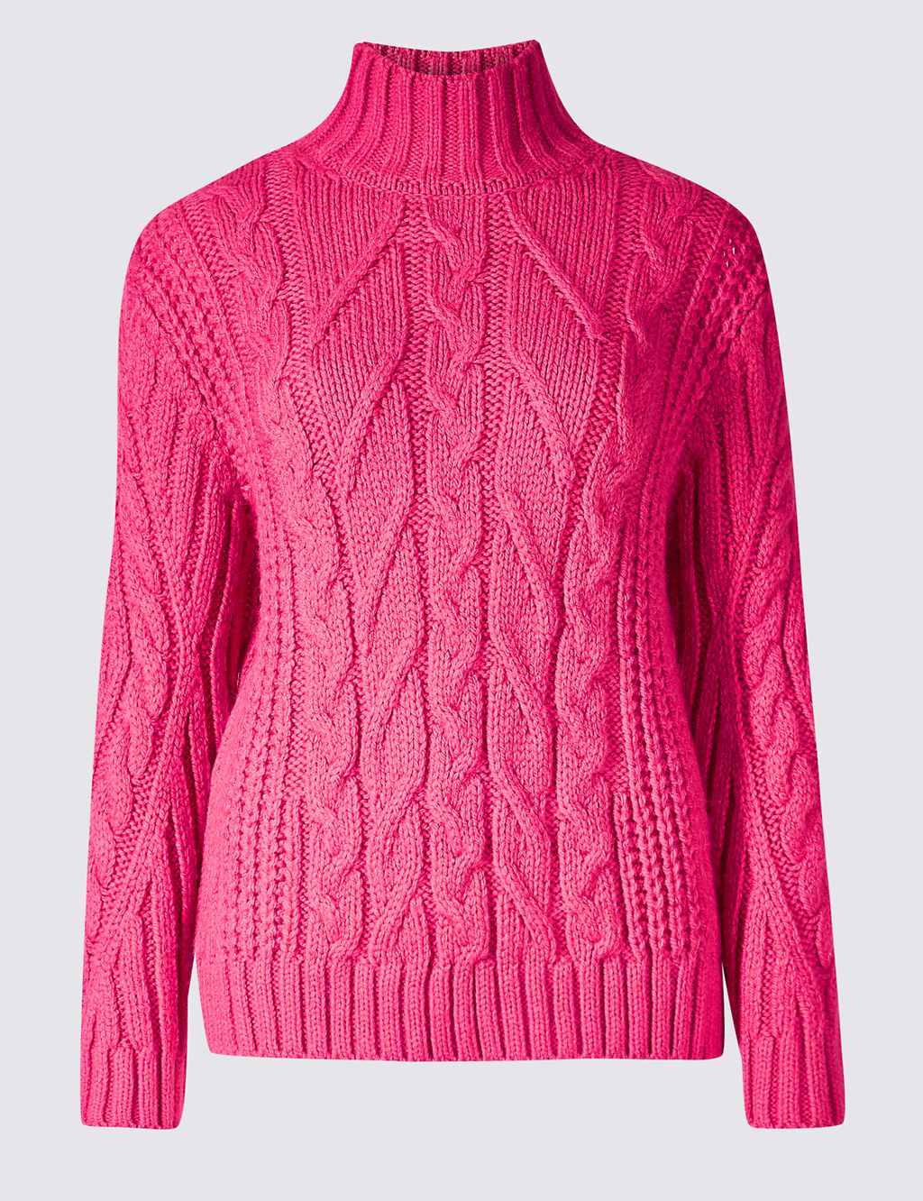 Cable Knit Funnel Neck Jumper 1 of 4