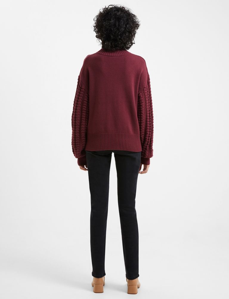 Cable Knit Funnel Neck Jumper 4 of 4