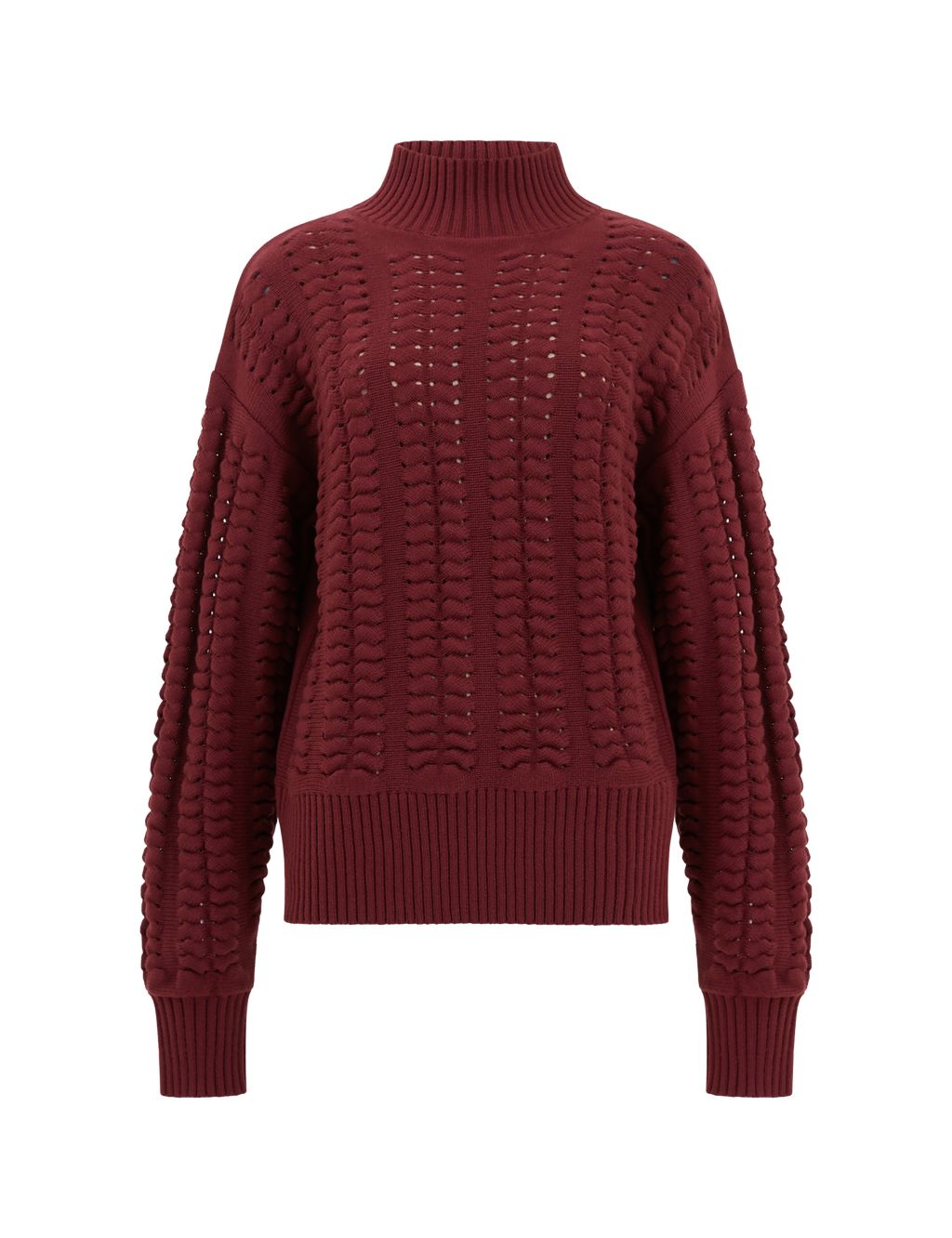 Cable Knit Funnel Neck Jumper 1 of 4