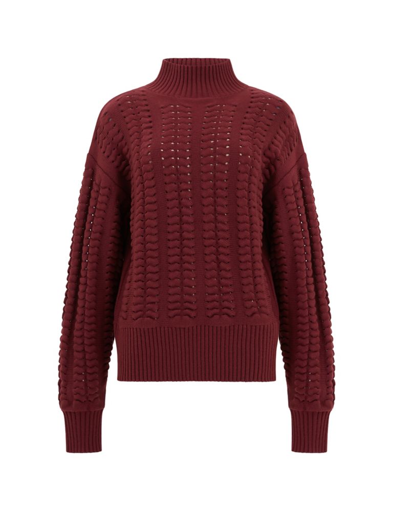 Cable Knit Funnel Neck Jumper 2 of 4