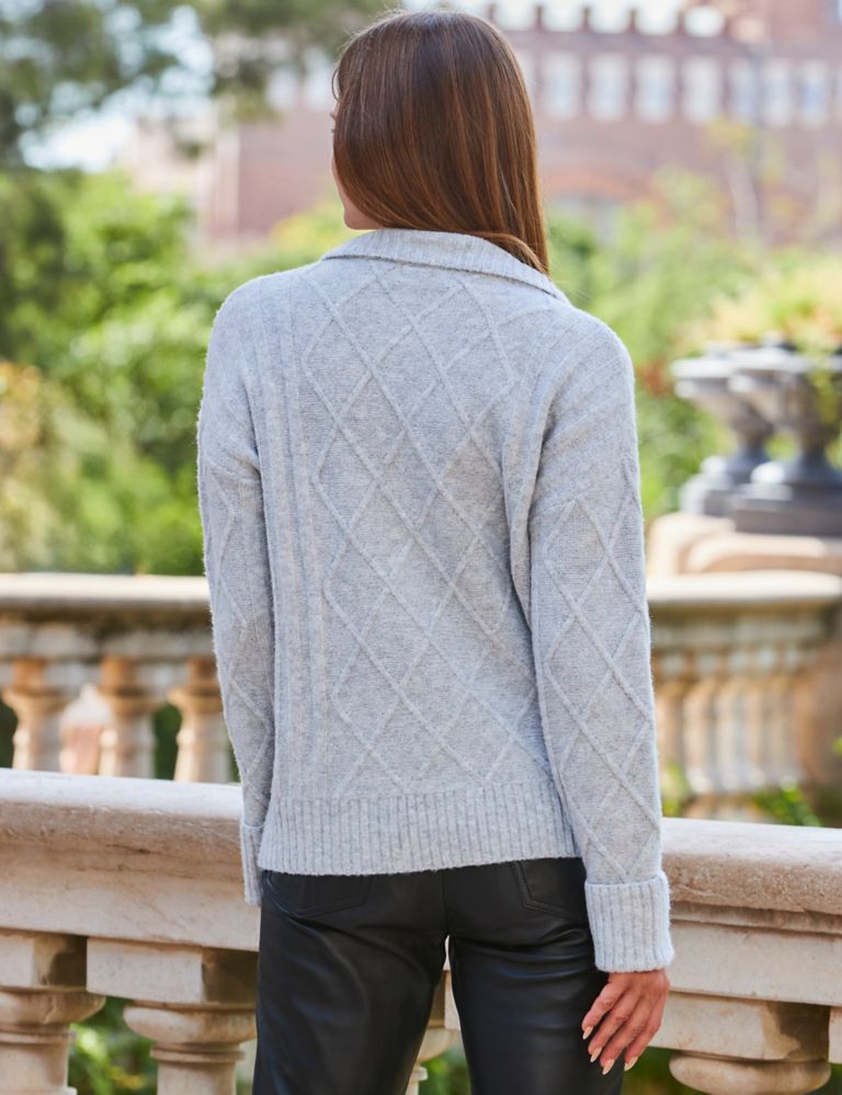 Cable Knit Half Zip Jumper 4 of 6