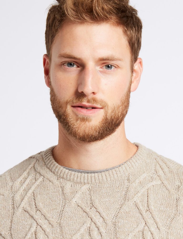 Cable Knit Jumper with Lambswool & Alpaca 5 of 5