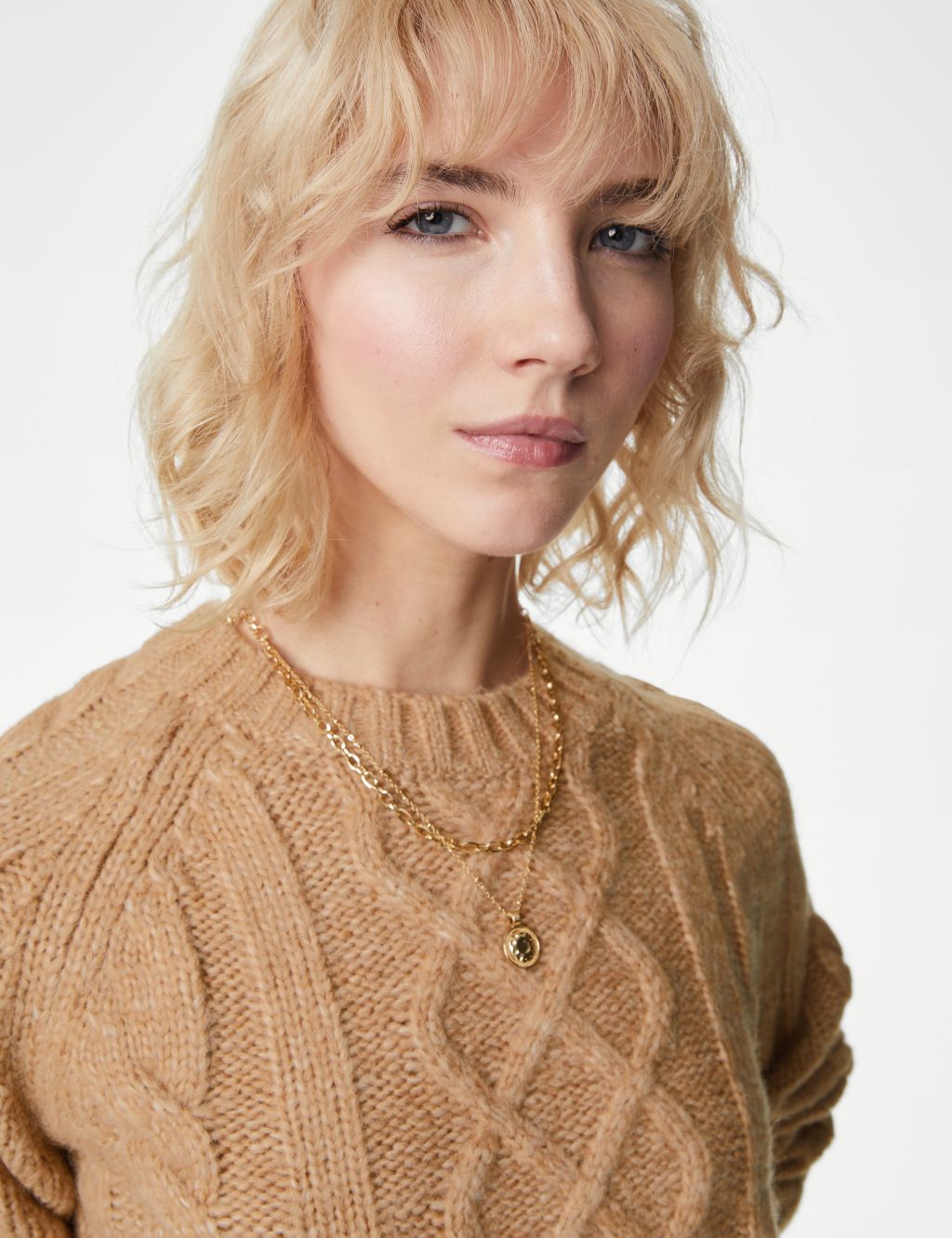 Cable Knit Jumper with Wool | Per Una | M&S