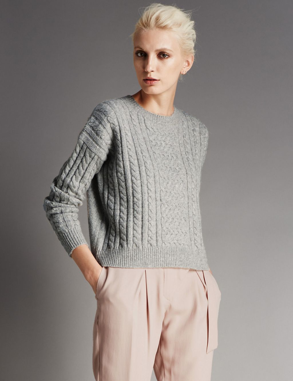 Cable Knit Jumper with Wool 3 of 3
