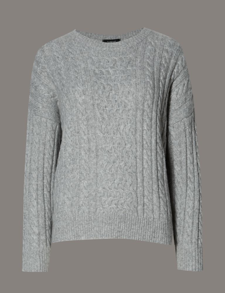Cable Knit Jumper with Wool 2 of 3
