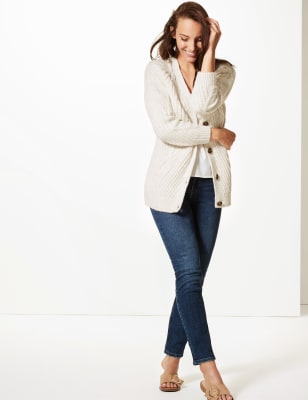 Marks and discount spencer cream cardigan