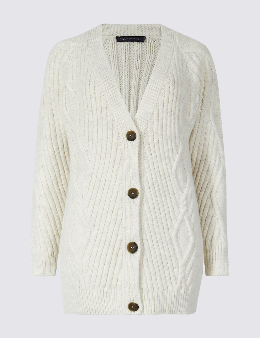 Cable Knit Longline Cardigan 1 of 5