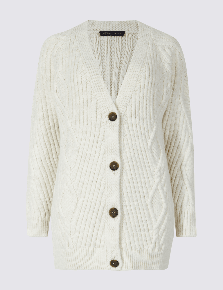 White best sale cardigan m&s