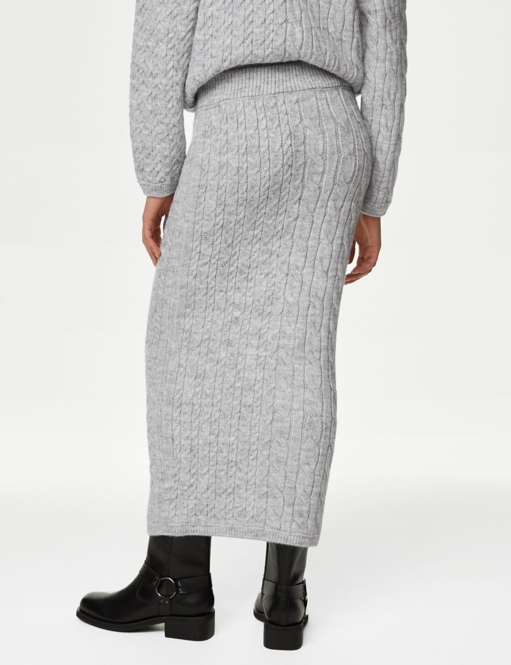 Cable Knit Midi Skirt | M&S Collection | M&S
