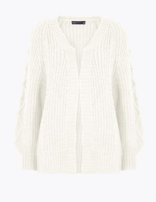 Cable Knit Relaxed Longline Cardigan, M&S Collection