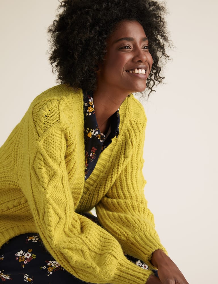 Cable-knit Cardigan