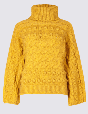 marks and spencer ladies roll neck jumpers