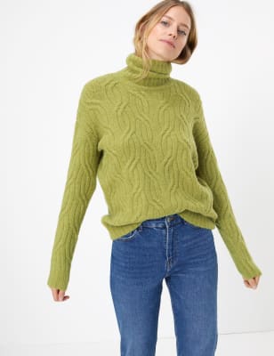 m&s mens roll neck jumpers