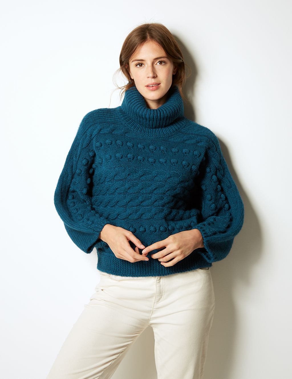 Cable Knit Roll Neck Jumper 3 of 4