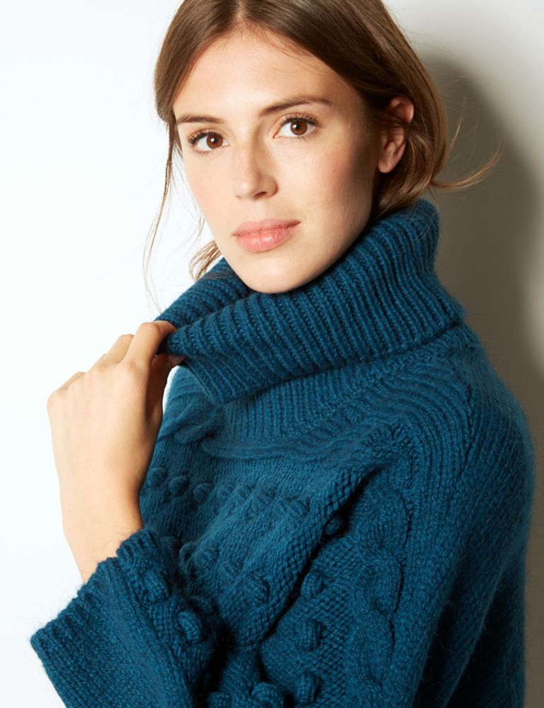 Cable Knit Roll Neck Jumper 3 of 4