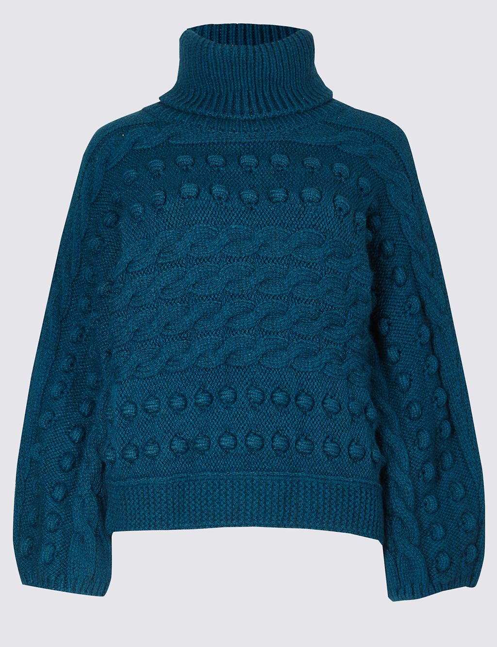 Cable Knit Roll Neck Jumper 1 of 4