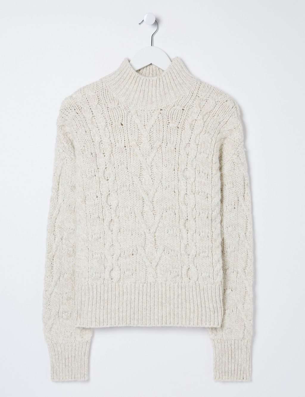 Cable Knit Roll Neck Jumper | FatFace | M&S