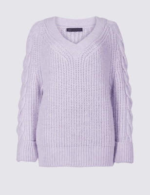 marks and spencer lilac jumper