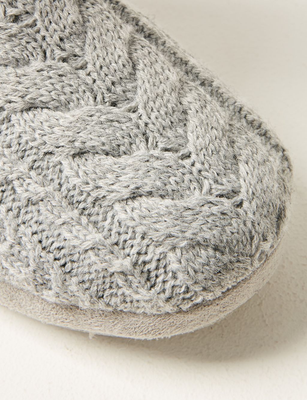 Cable Knit Slipper Boots with Memory Foam 5 of 5