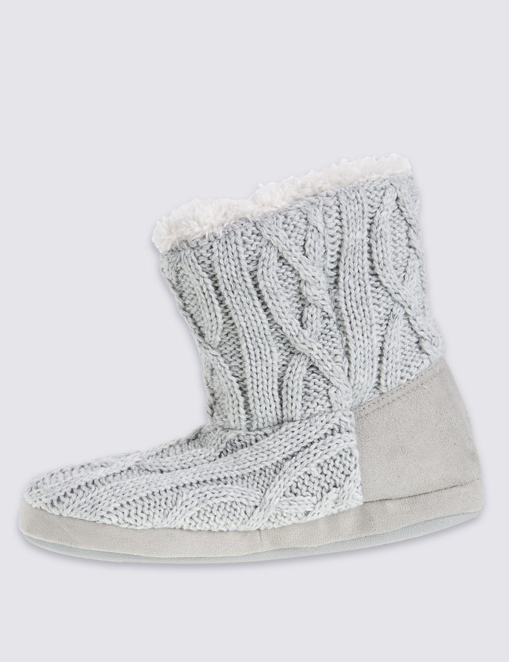Cable Knit Slipper Boots 4 of 5