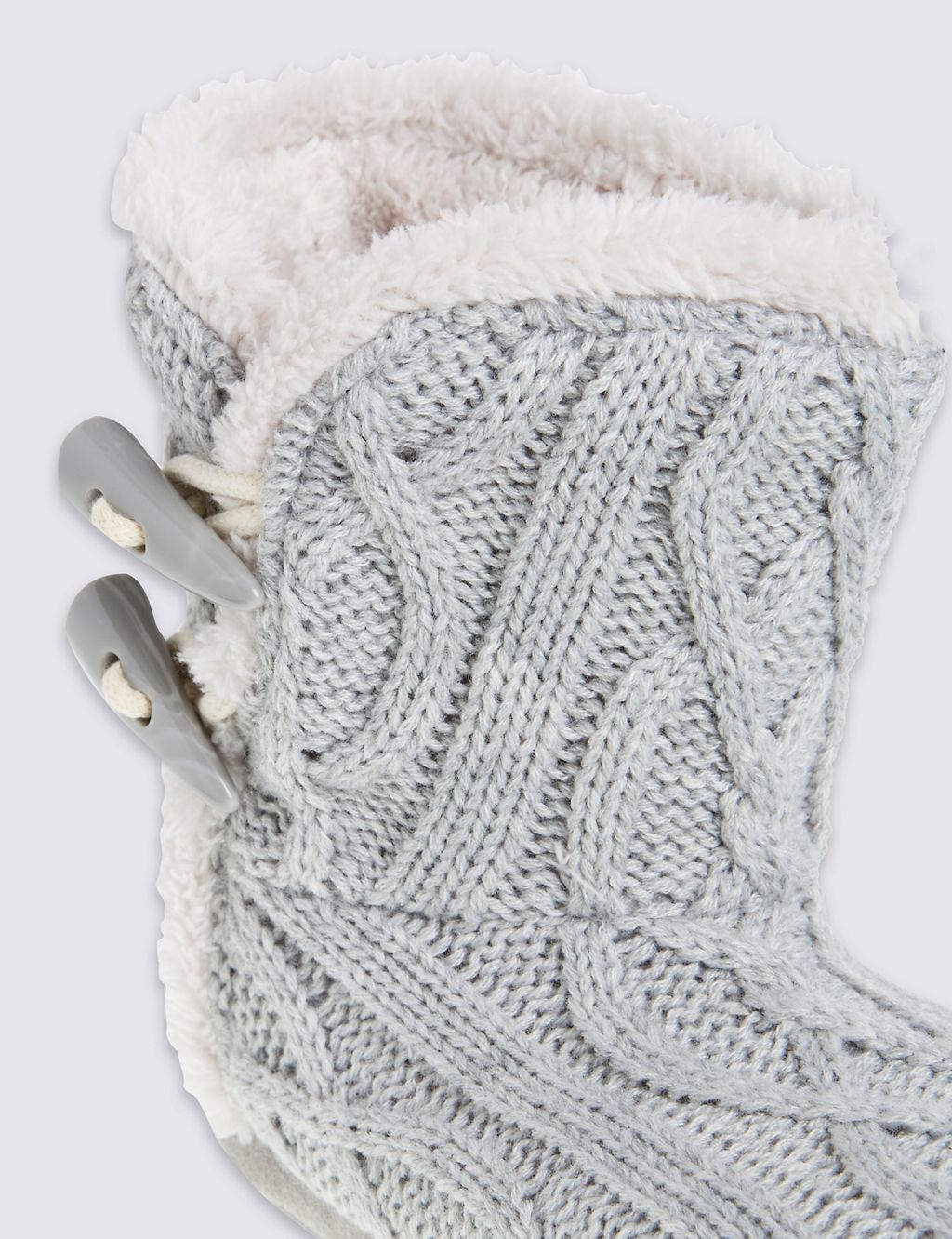 Cable Knit Slipper Boots 5 of 5